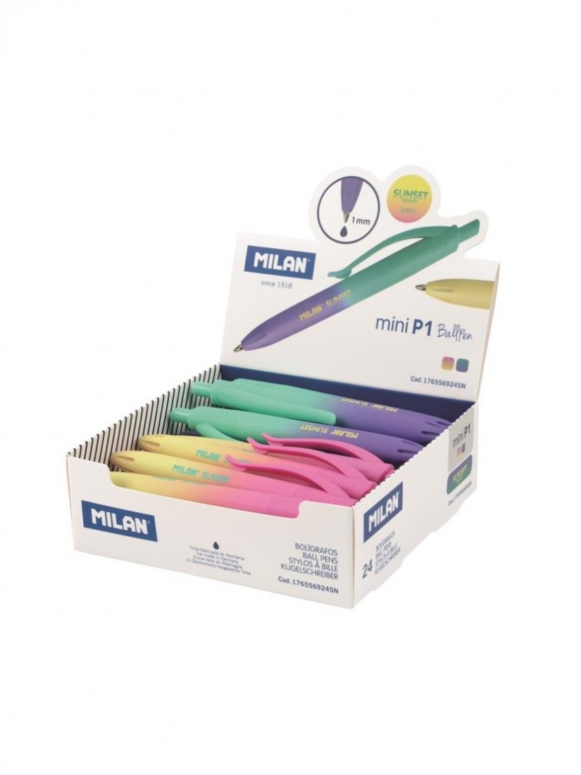 Στυλό διαρκείας με κουμπί P1 Touch Mini Sunset series 1,0mm Milan