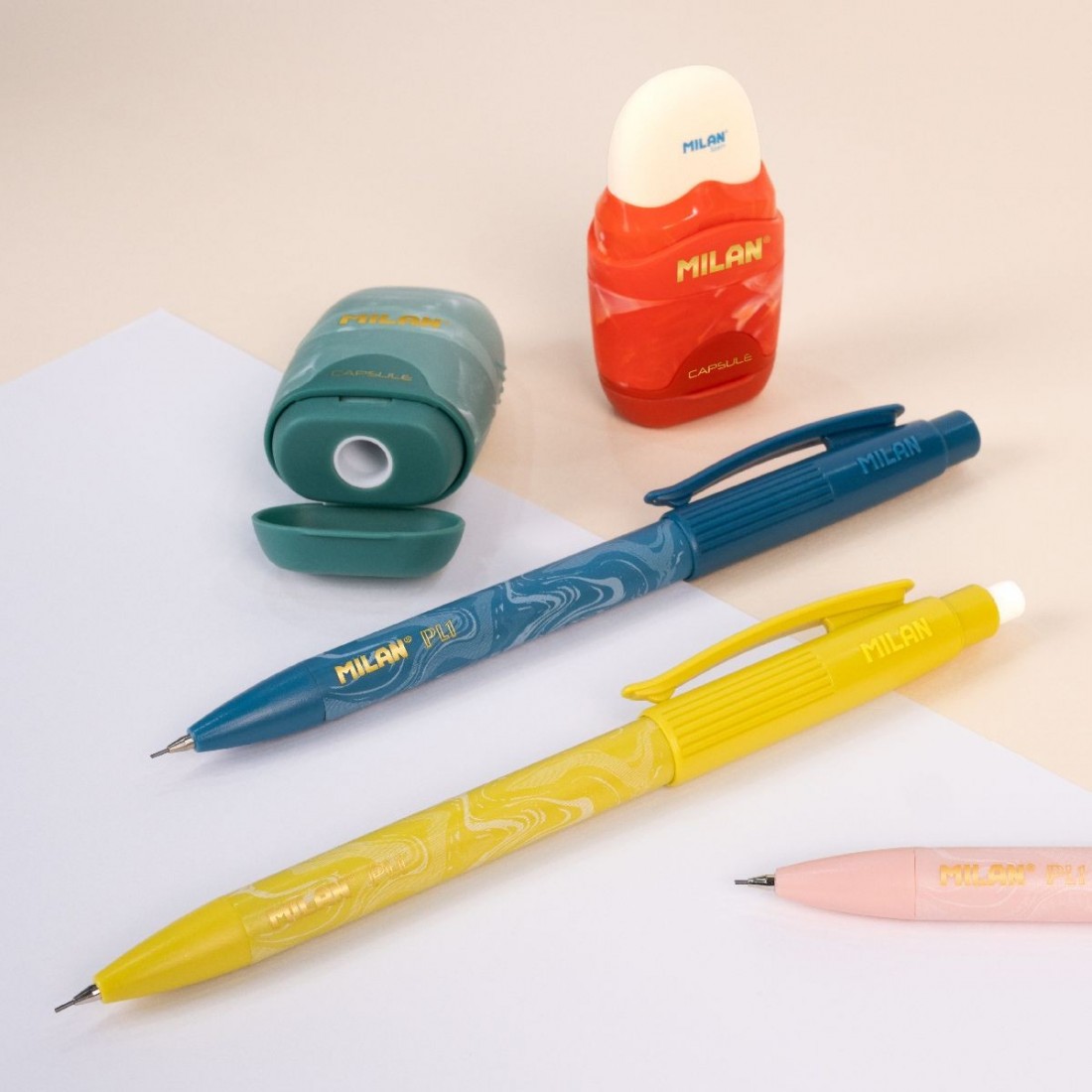 Μηχανικό μολύβι με γόμα PL1 Lava Series 0.5mm HB Milan