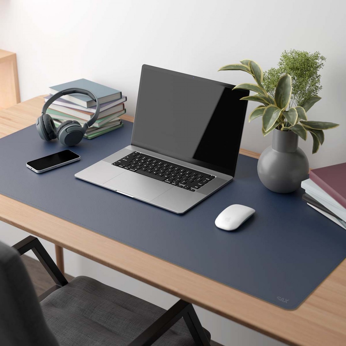 Σουμέν γραφείου( desk pad)  45χ90cm Αδιάβροχο διπλής όψης, blue/yellow, 2-700-03 SAX