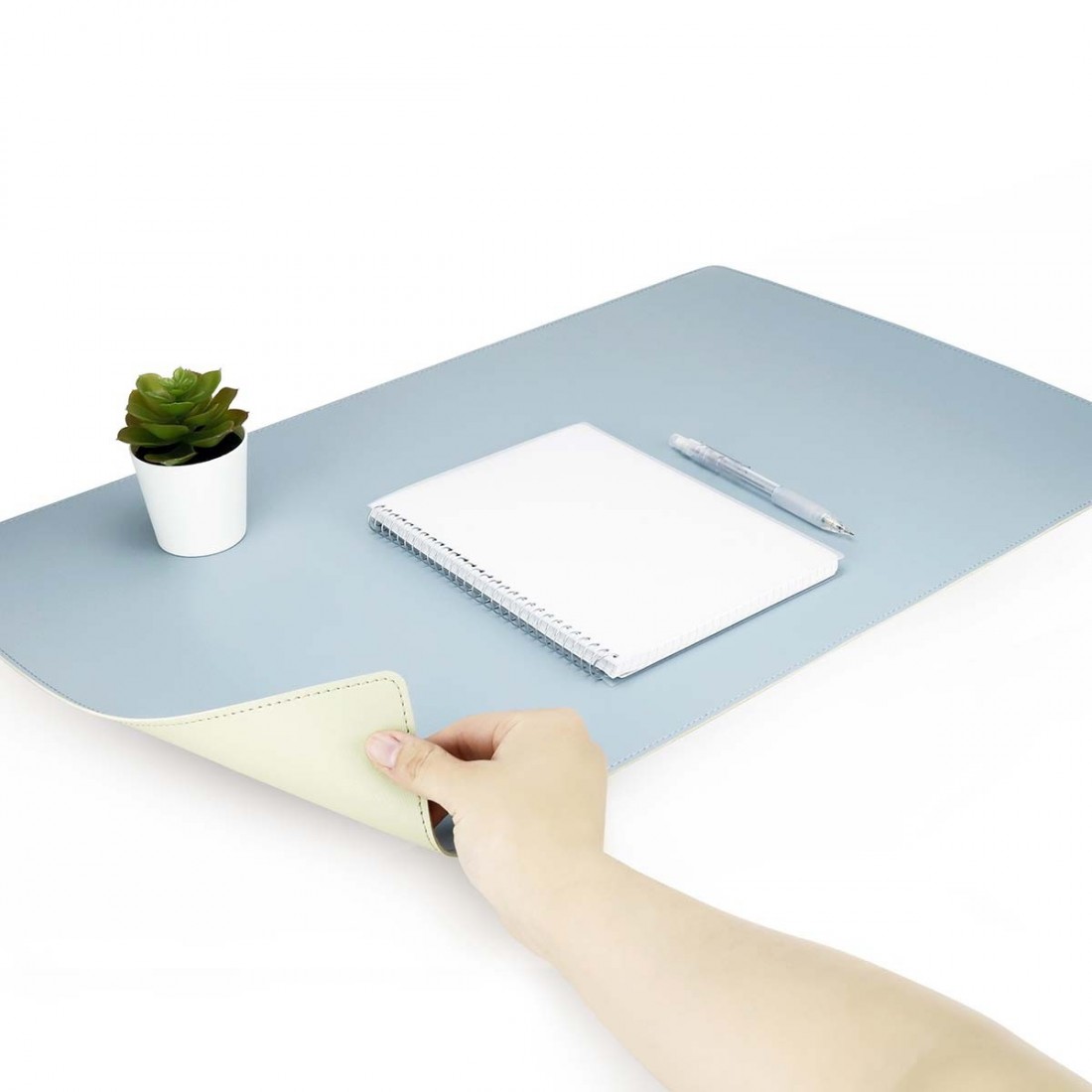 Σουμέν γραφείου( desk pad)  45χ90cm Αδιάβροχο διπλής όψης, light blue/light green, 2-700-02 SAX