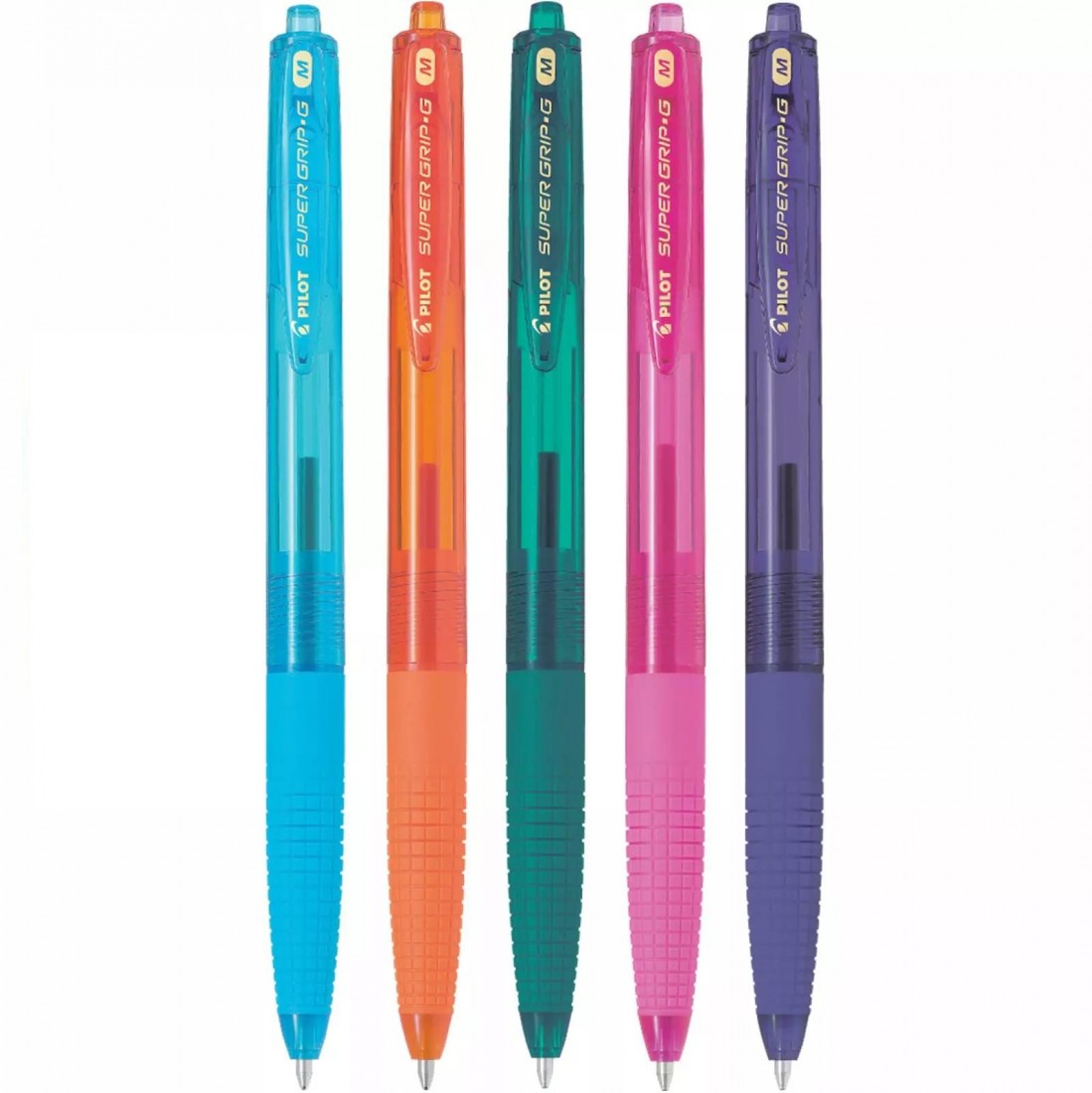 Στυλό Pilot Supergrip G Medium 1.0mm Βεραμάν με κουμπί
