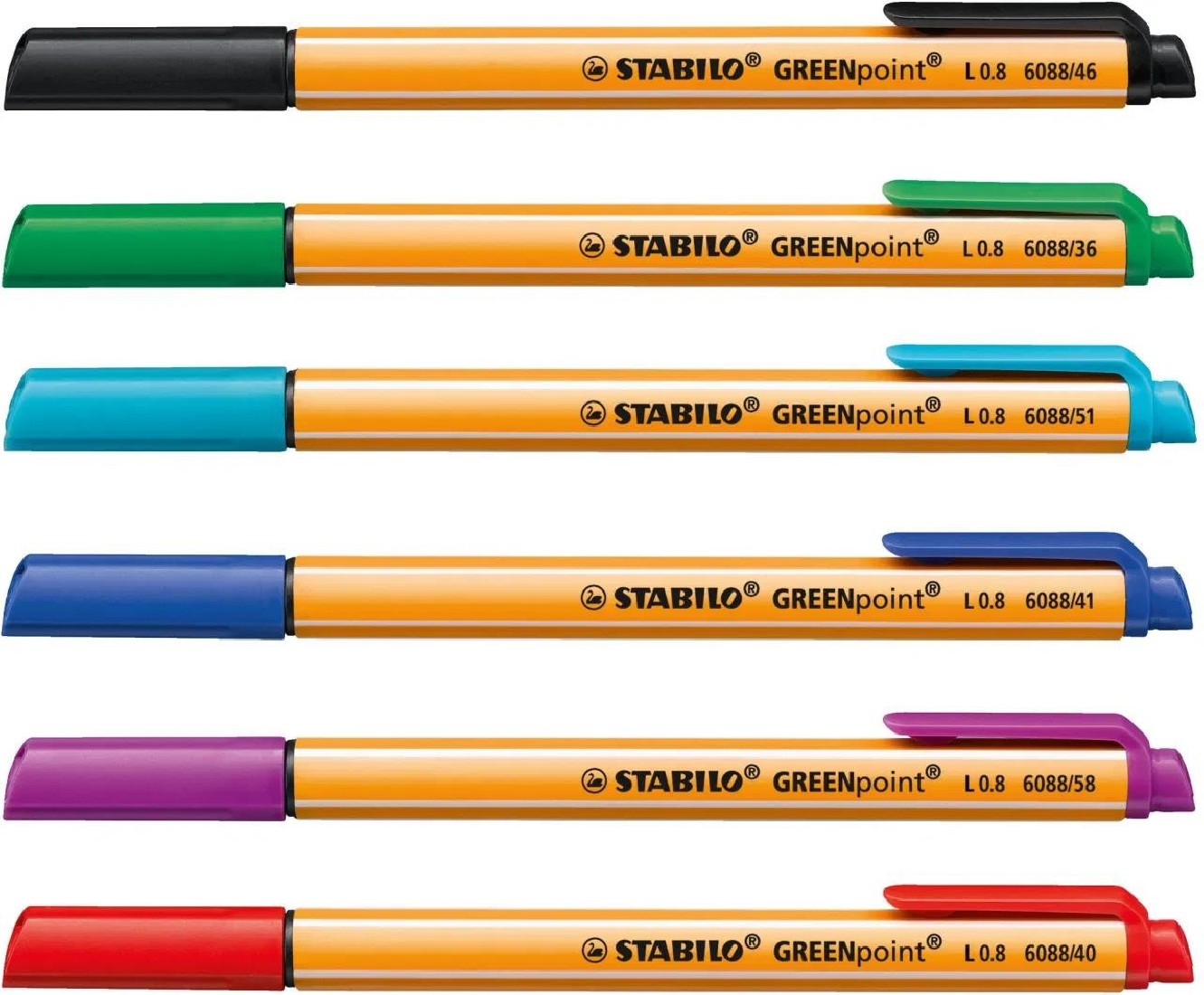 Stabilo Μαρκαδόρος GREENpoint Red 6088/40