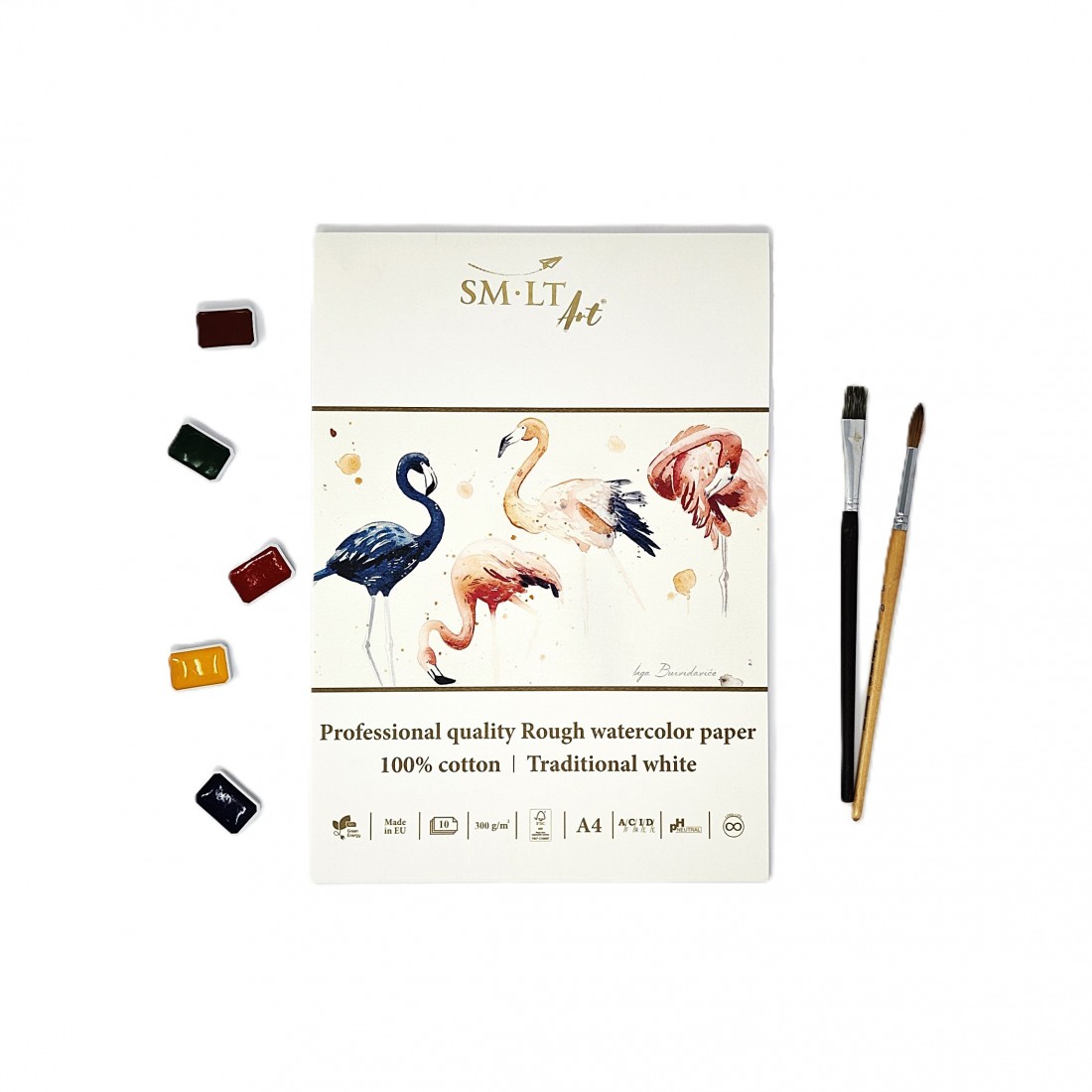 SM-LT ART Watercolor Notebook Rough Pro A3 300 g/m2 (100% cotton) 10 sheets with hard back FSC Mix