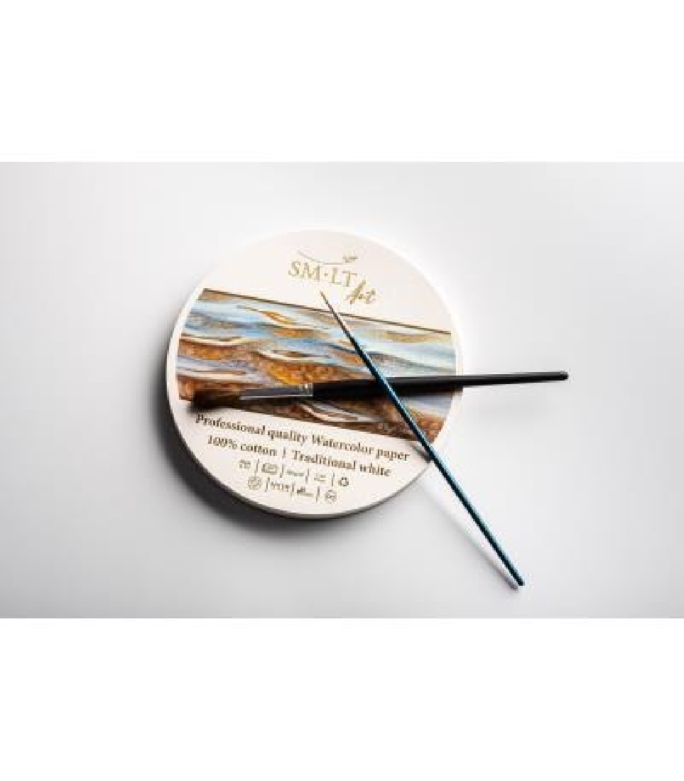 SM-LT ART Round Watercolor Pad 300gr, 20 sheets, 16cm Cold Press