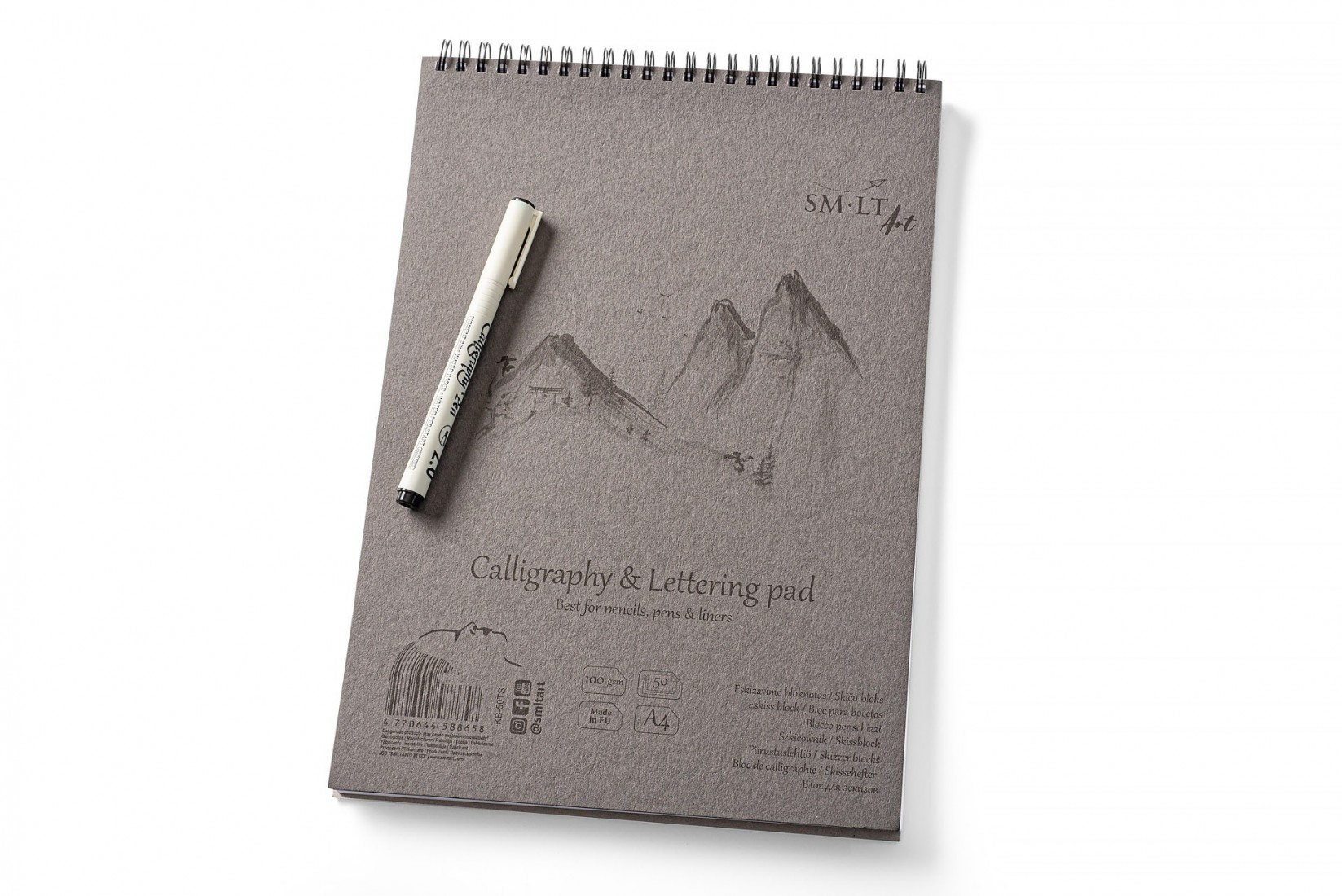 SM-LT ART Calligraphy & Lettering Pad A4 50sh 100gsm