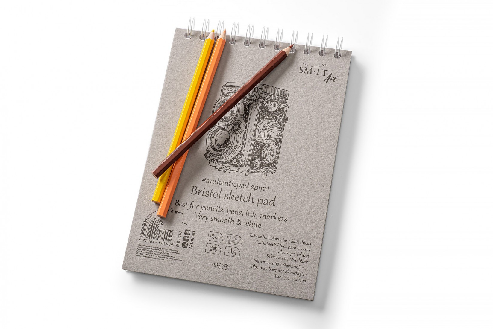 SM-LT ART Bristol  Sketch Pad A5  30sh 185gsm