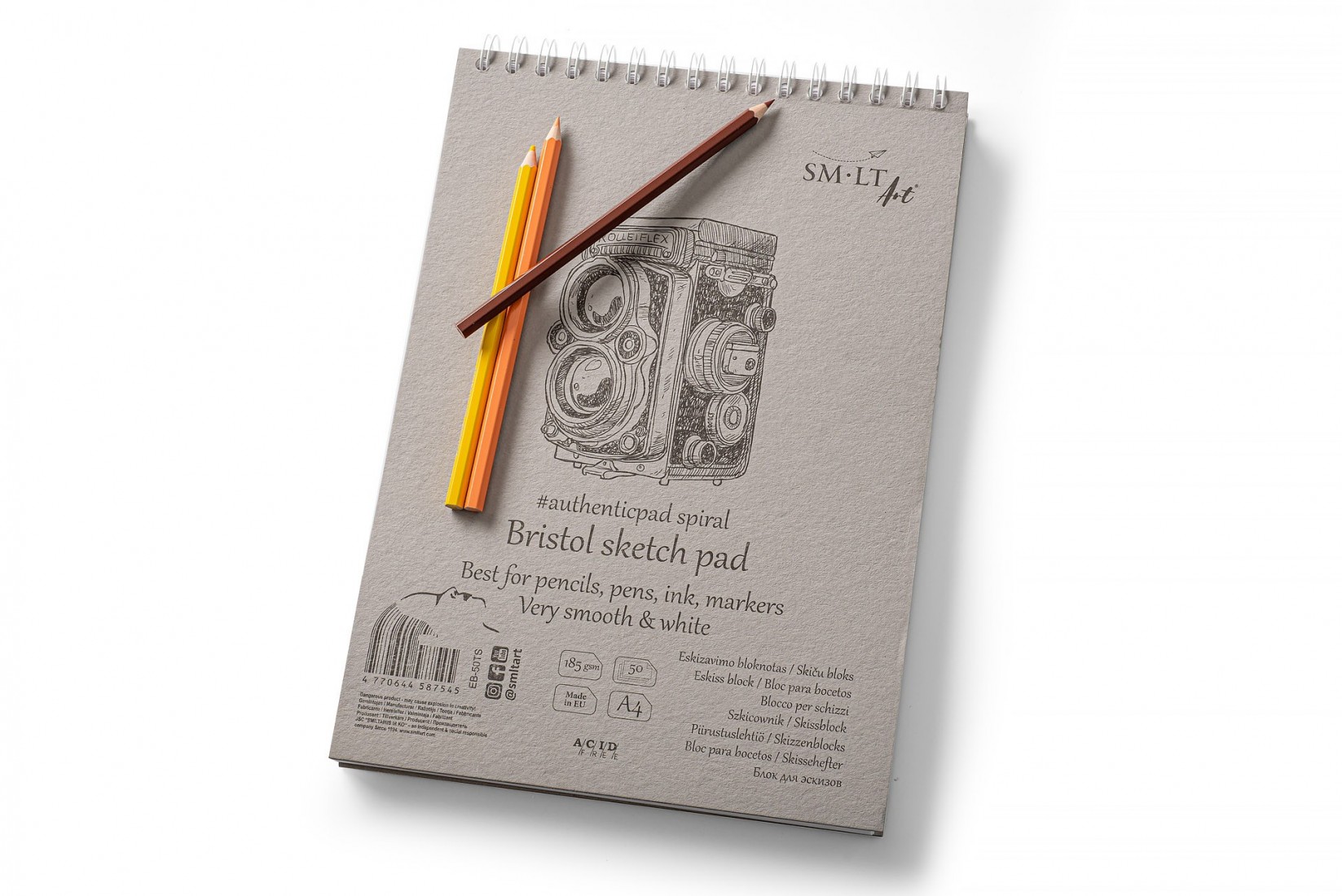 SM-LT ART Bristol  Sketch Pad A4  50sh 185gsm