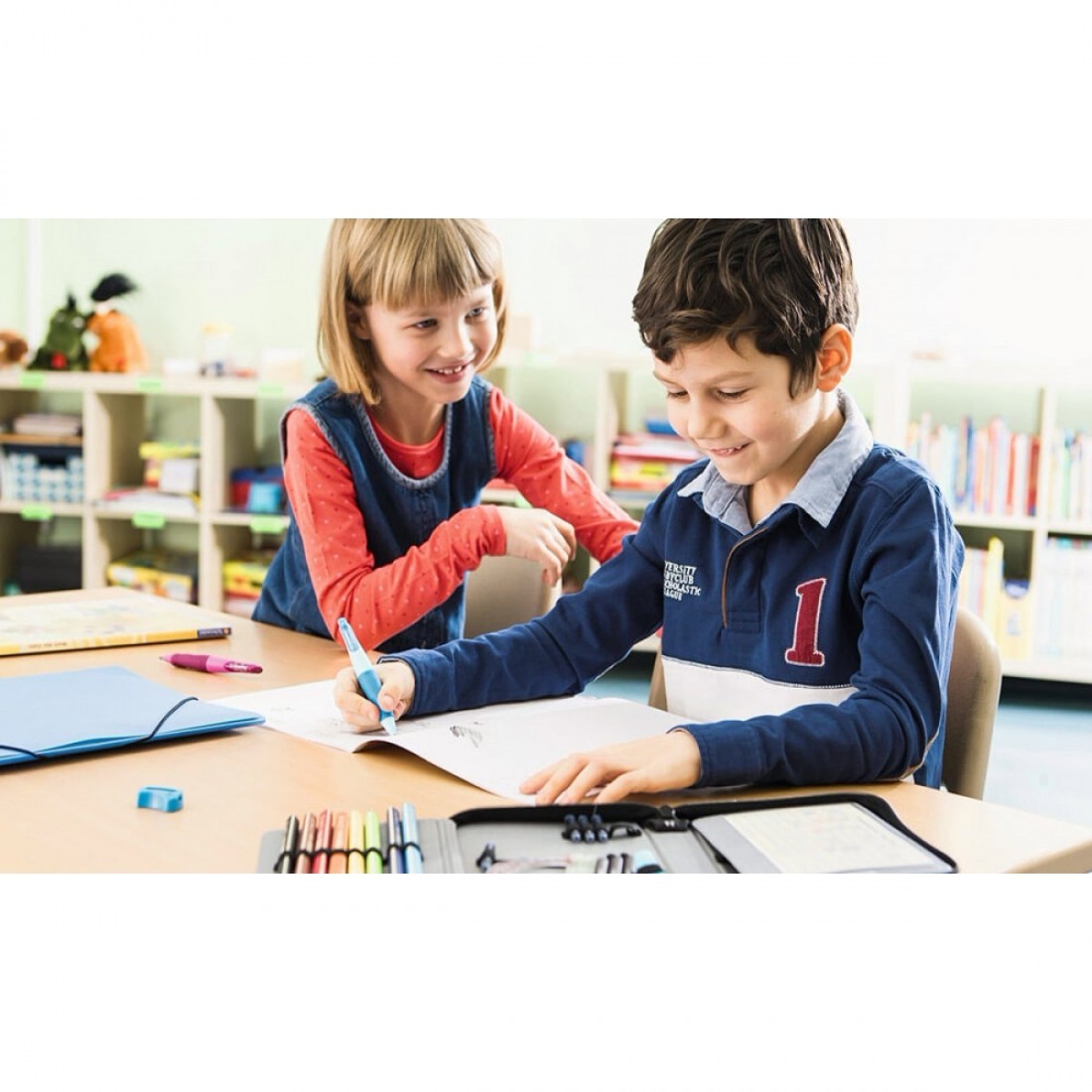 Stabilo Easyergo Μηχανικό Μολύβι για Αριστερόχειρες Πλαστικό 3.15mm με Ξύστρα Light Blue