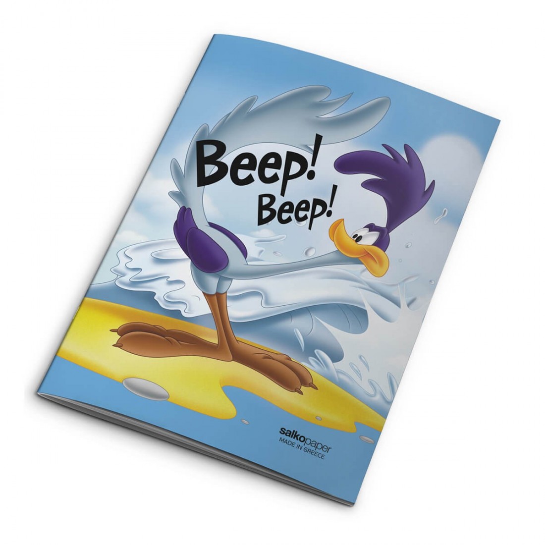 Τετράδιο Καρφίτσα 17χ25cm 80gr  Road Runner Salko