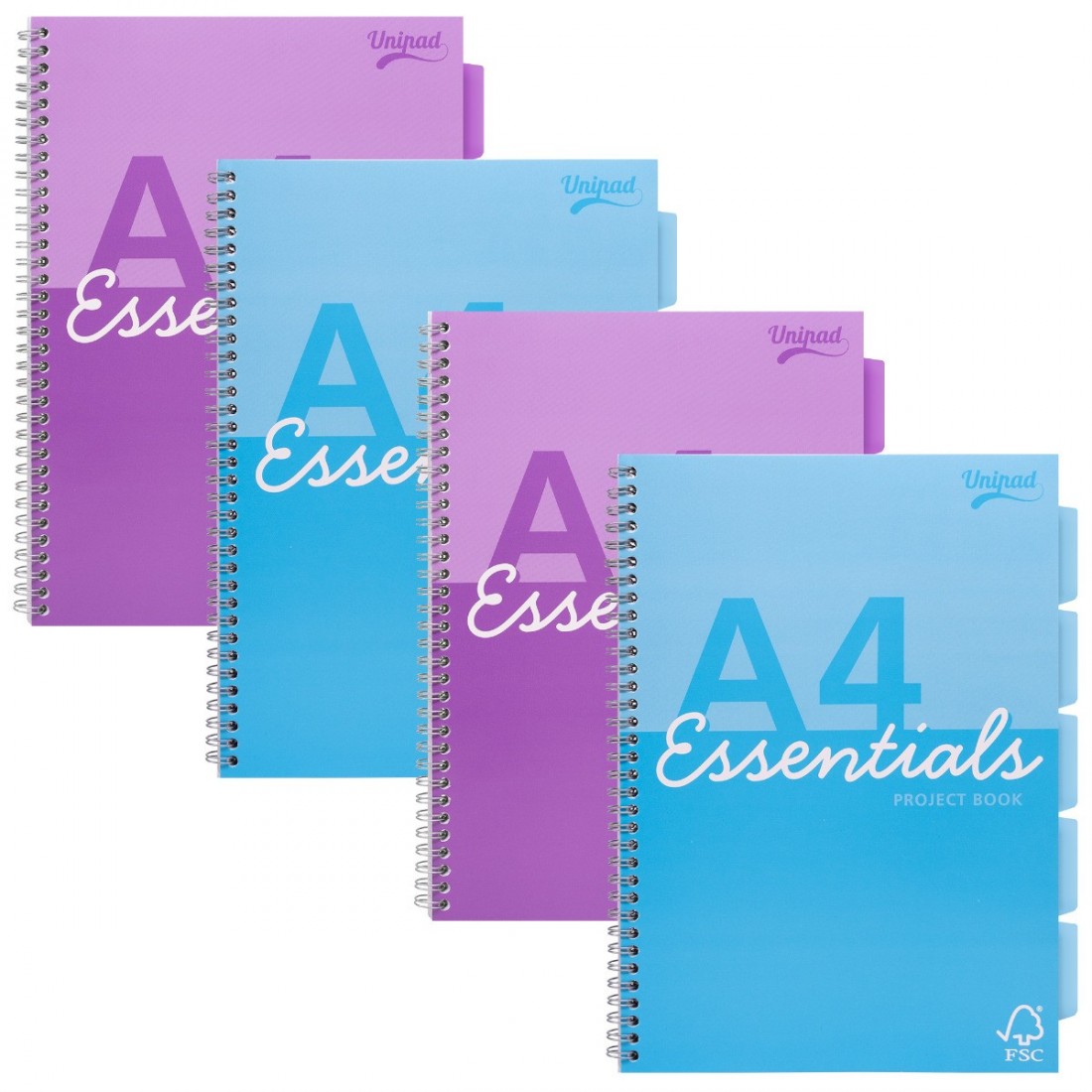 Τετράδιο Σπιράλ Α4 Essentials Project Book 5 Θέματα 200 Σελίδες ESS-PROBA4ST Pukka Pad