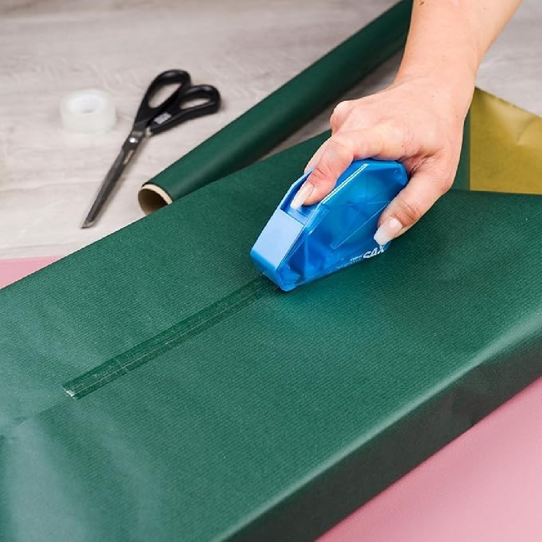 Βάση Σελοτέιπ Χειρός Πλαστική Μπλε 728-15 Sax