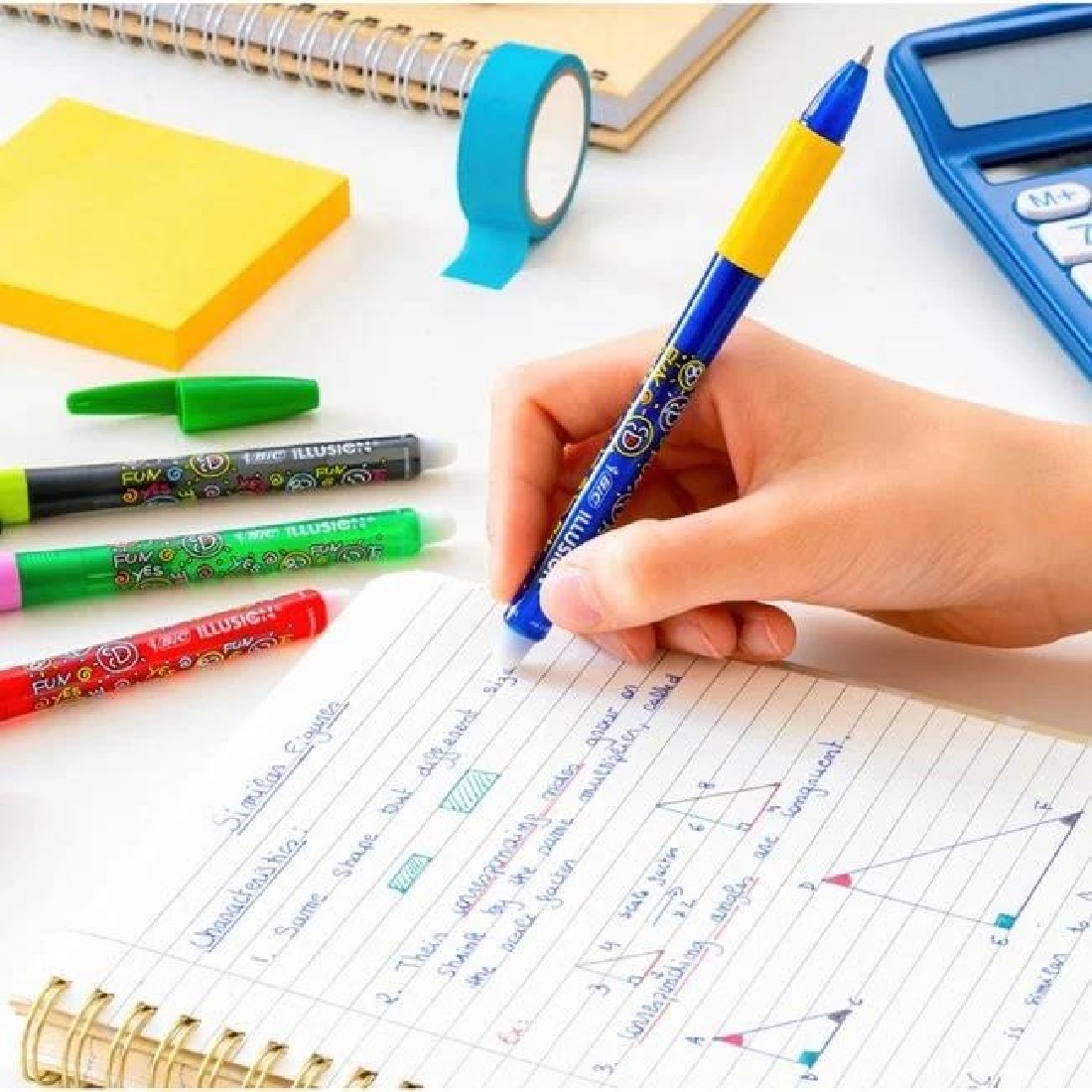 Στυλό Γράψε - Σβήσε Illusion Μαύρο 0.7mm BIC