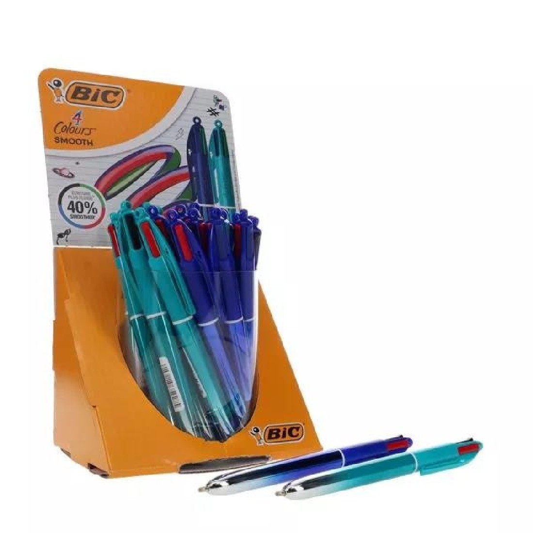 Στυλό 4 Colours Μπλέ 1.0mm Smooth Gradient 524091 BIC