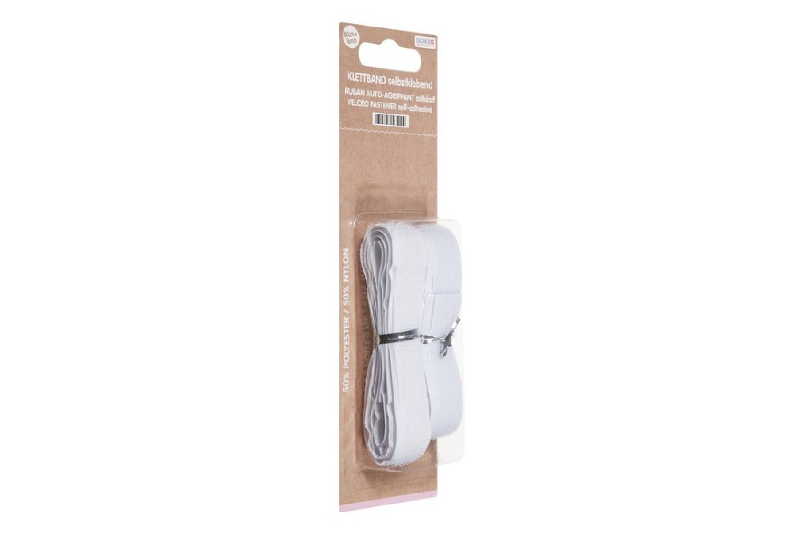 Αυτοκόλλητο Velcro Λευκό 80cmx16m Glorex
