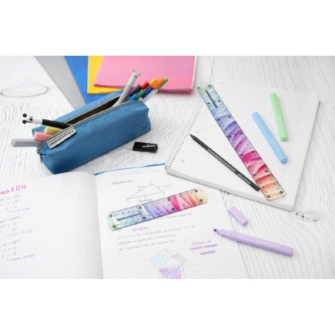 Χάρακας 30cm Flexible Rainbow 570012 Eberhard Faber