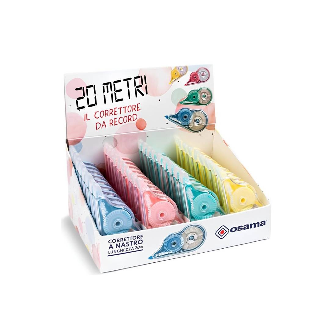 Διορθωτική ταινία 5x20mm Pastel (4 χρώματα) OW84005751  Οsama