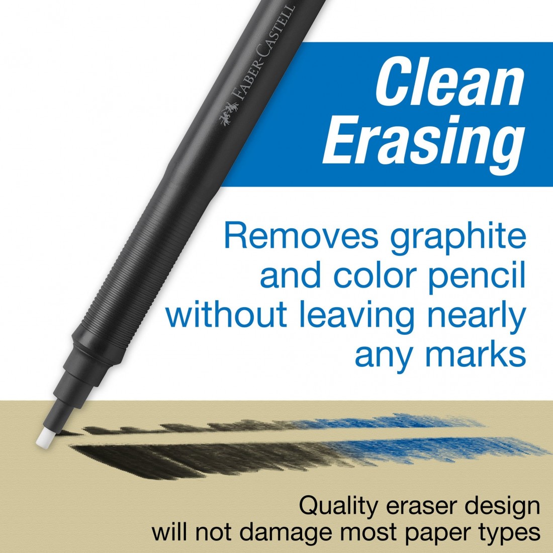 Faber Castell Precision Eraser Pen & Refills, 185610