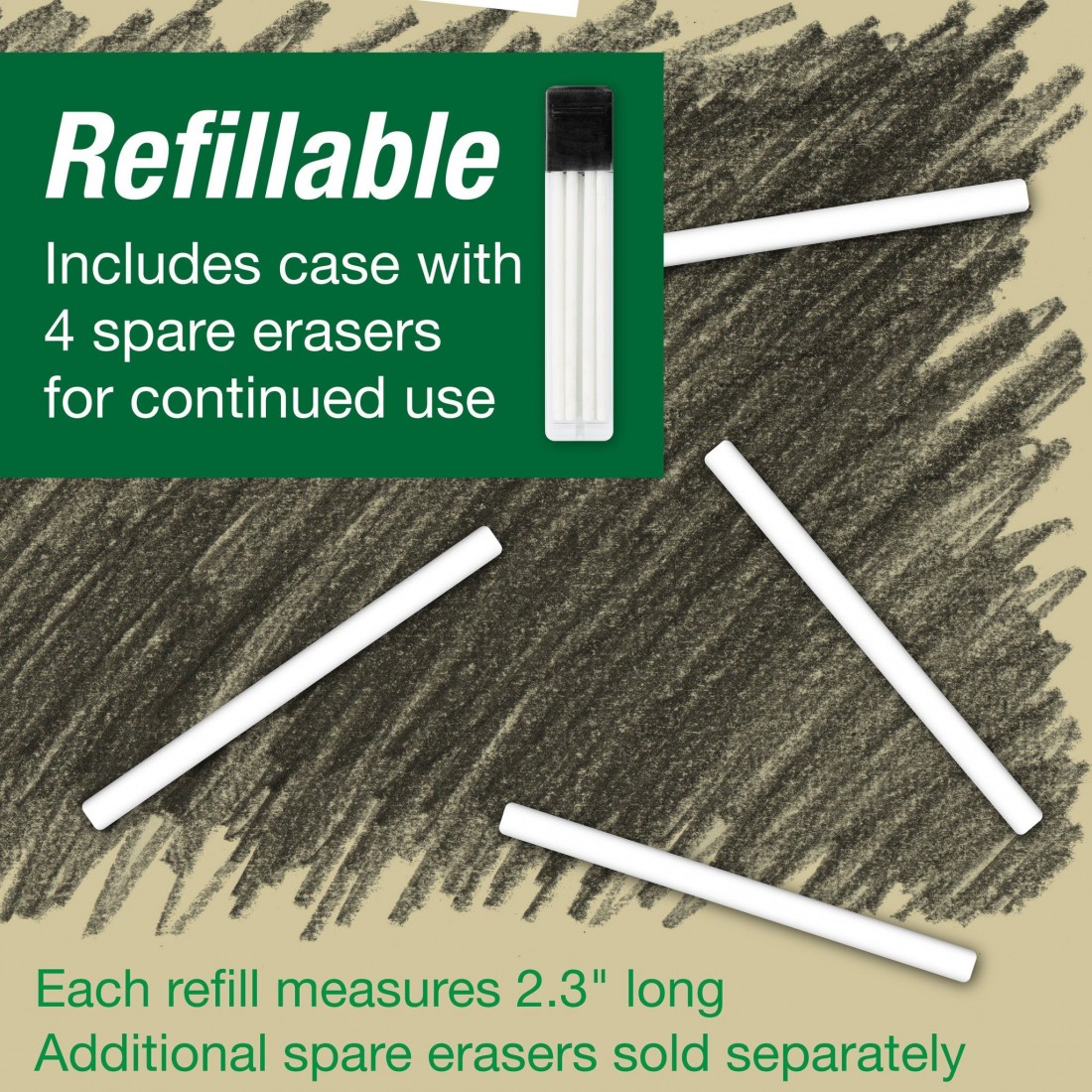 Faber Castell Precision Eraser Pen & Refills, 185610