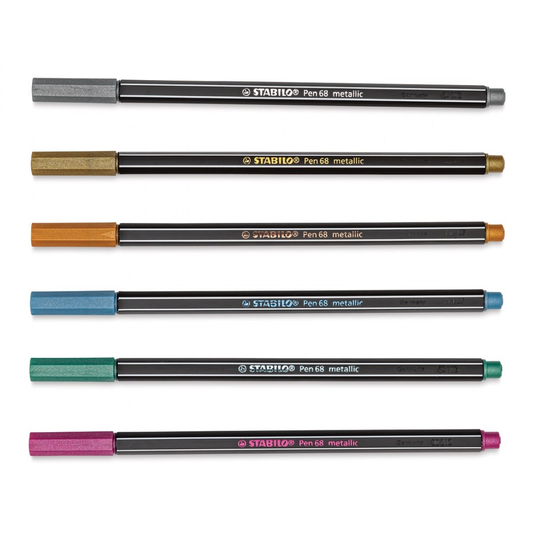 Σετ Μαρκαδόροι Metallic - 6 τμχ-Medium Fine Point 6806/8-11-01 Stabilo