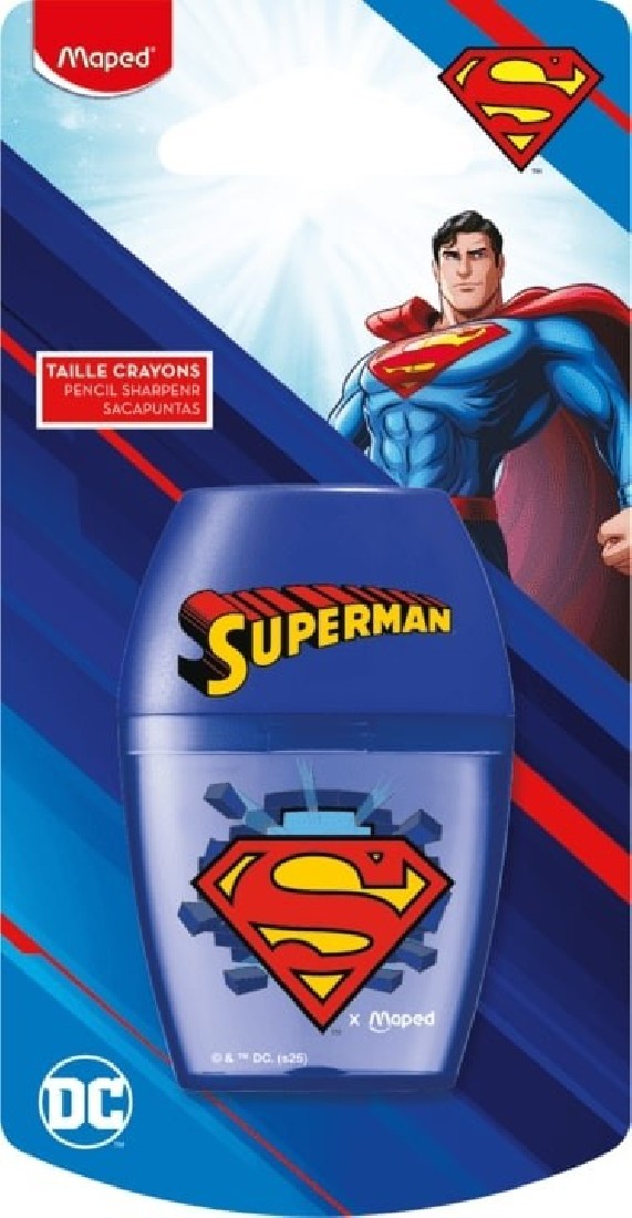 Ξύστρα Shaker με 1 τρύπα Superman Maped