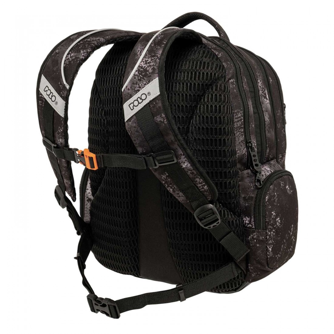 Σακίδιο πλάτης Δημοτικού Maxxi Black Race 901057-8356 Polo (2025)