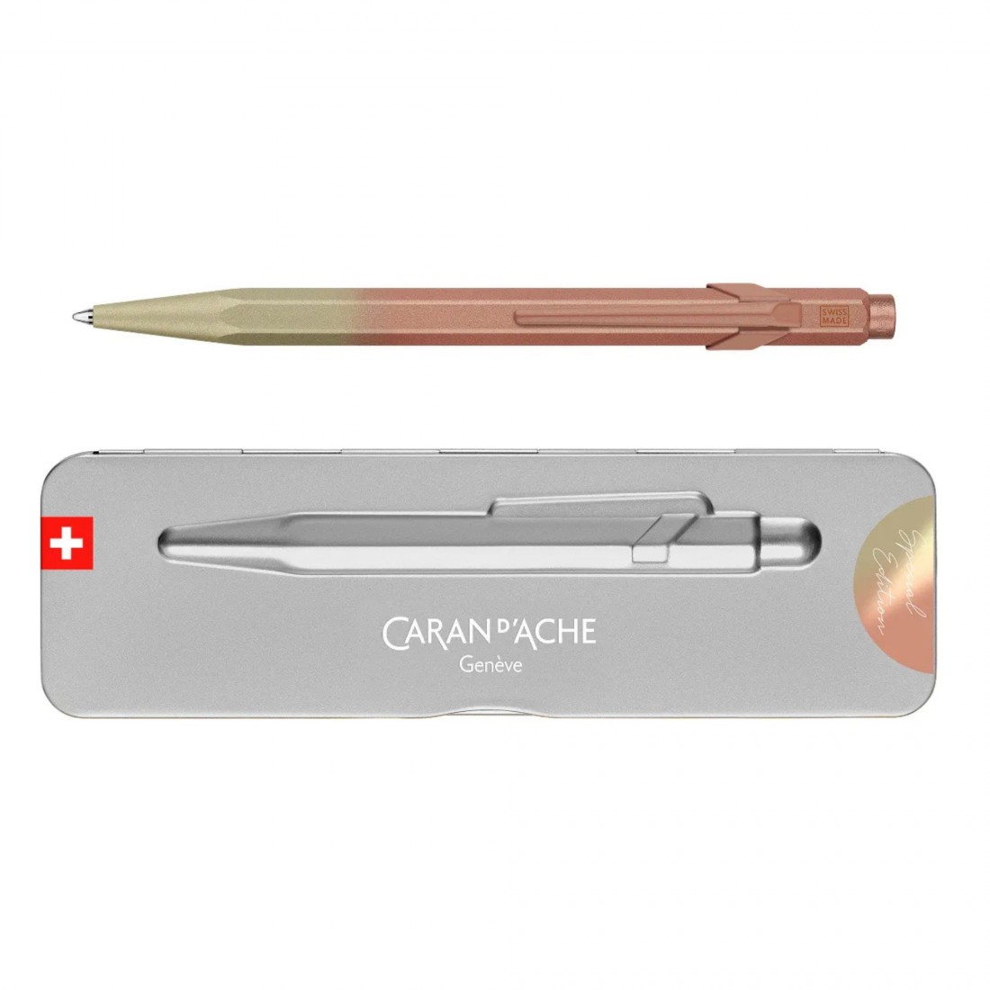 Caran D ache 849  CLAIM YOUR STYLE Sunstone Pink Ballpoint Pen  Special Edition 0849.588