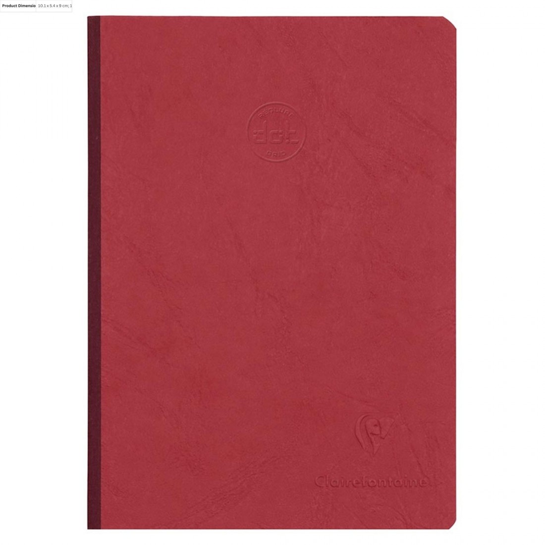 Clairefontaine Rhodia Age Bag, red, Clothbound Notebook, A5, 96 Sheets, Dot Grid, 90g, 795432C