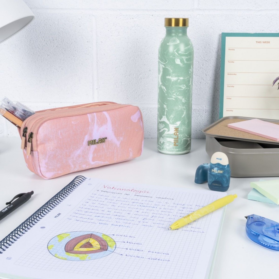 Γόμα -Ξύστρα Capsule Lava 4701116LV Milan