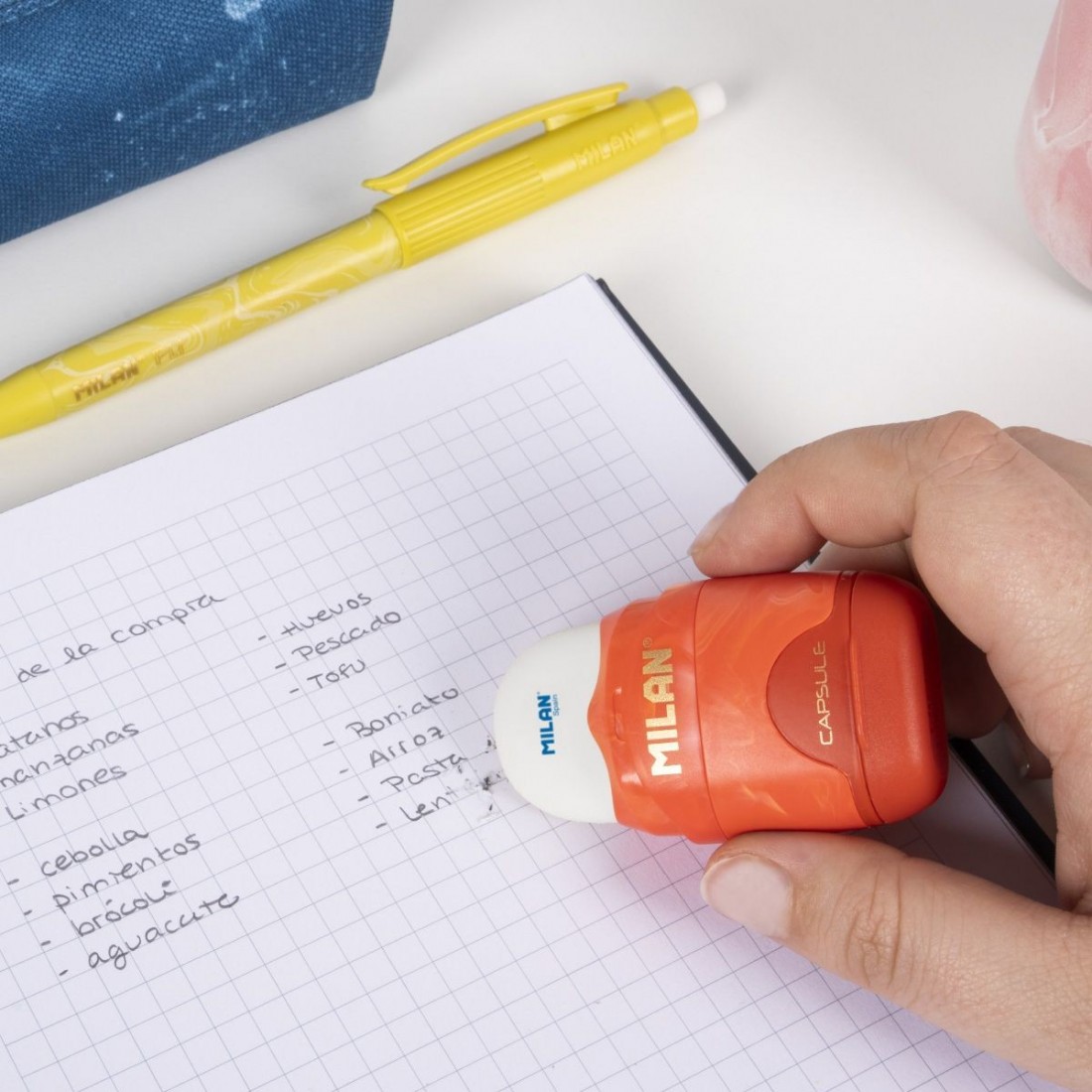 Γόμα -Ξύστρα Capsule Lava 4701116LV Milan