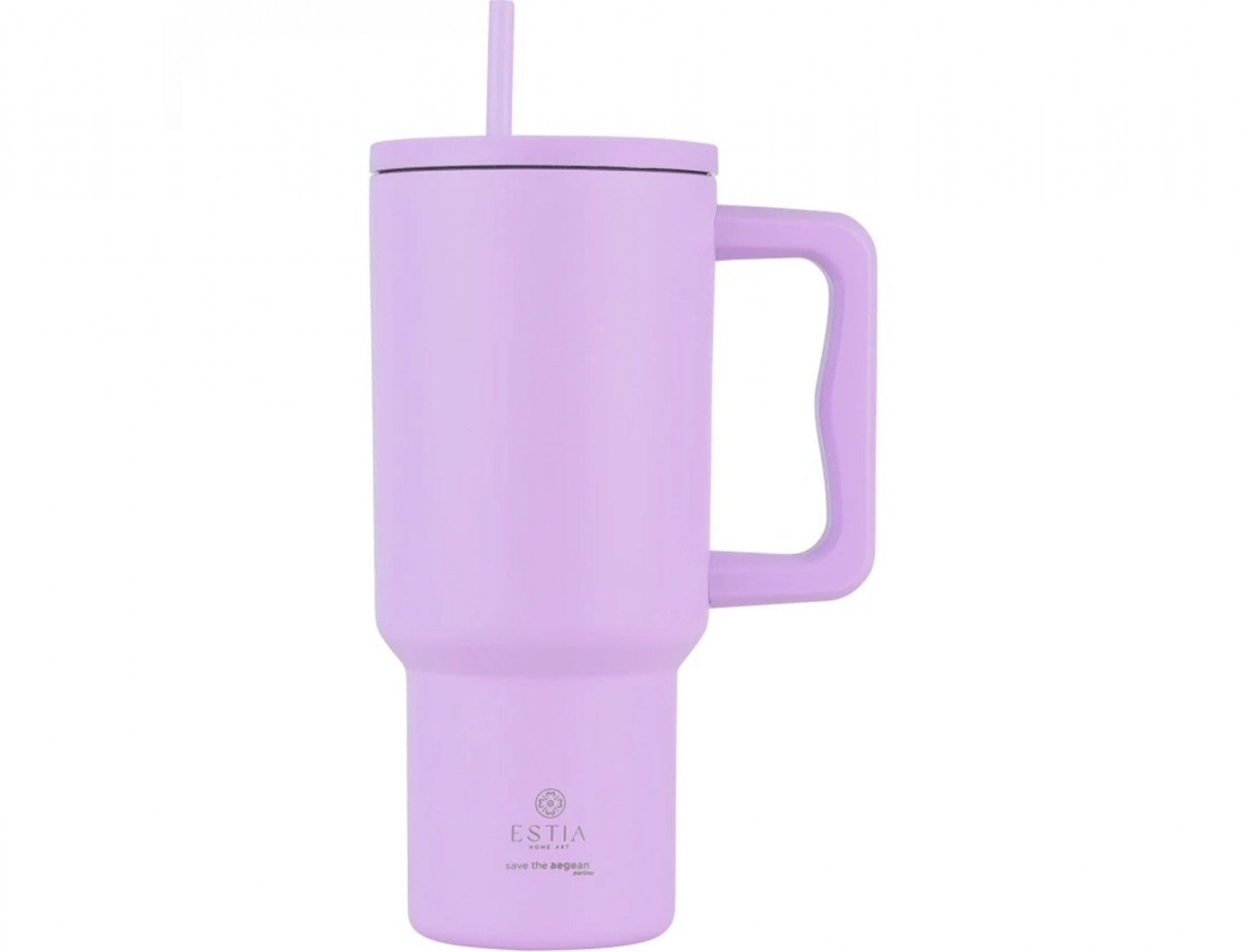 Straw Tumbler XL 900ml Lavender Purple 32159 Estia Home Art