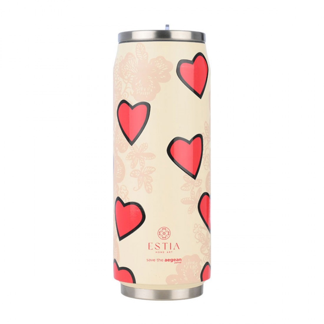 Θερμός Travel Cup Save the Aegean 500ml Tender Lace 31329 Estia Home Art