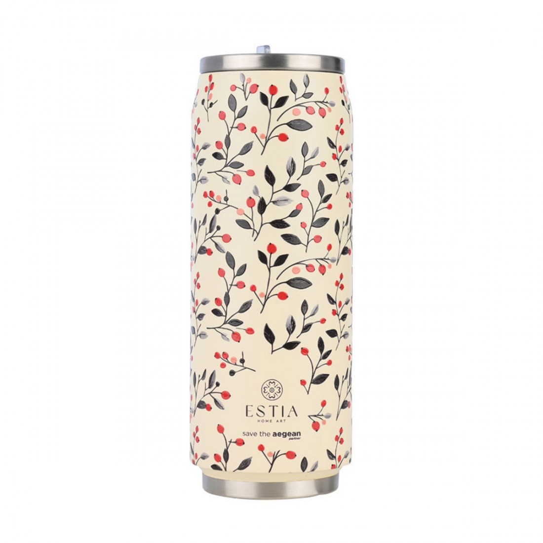 Θερμός Travel Cup Save the Aegean 500ml Bloom Beige 31213 Estia Home Art