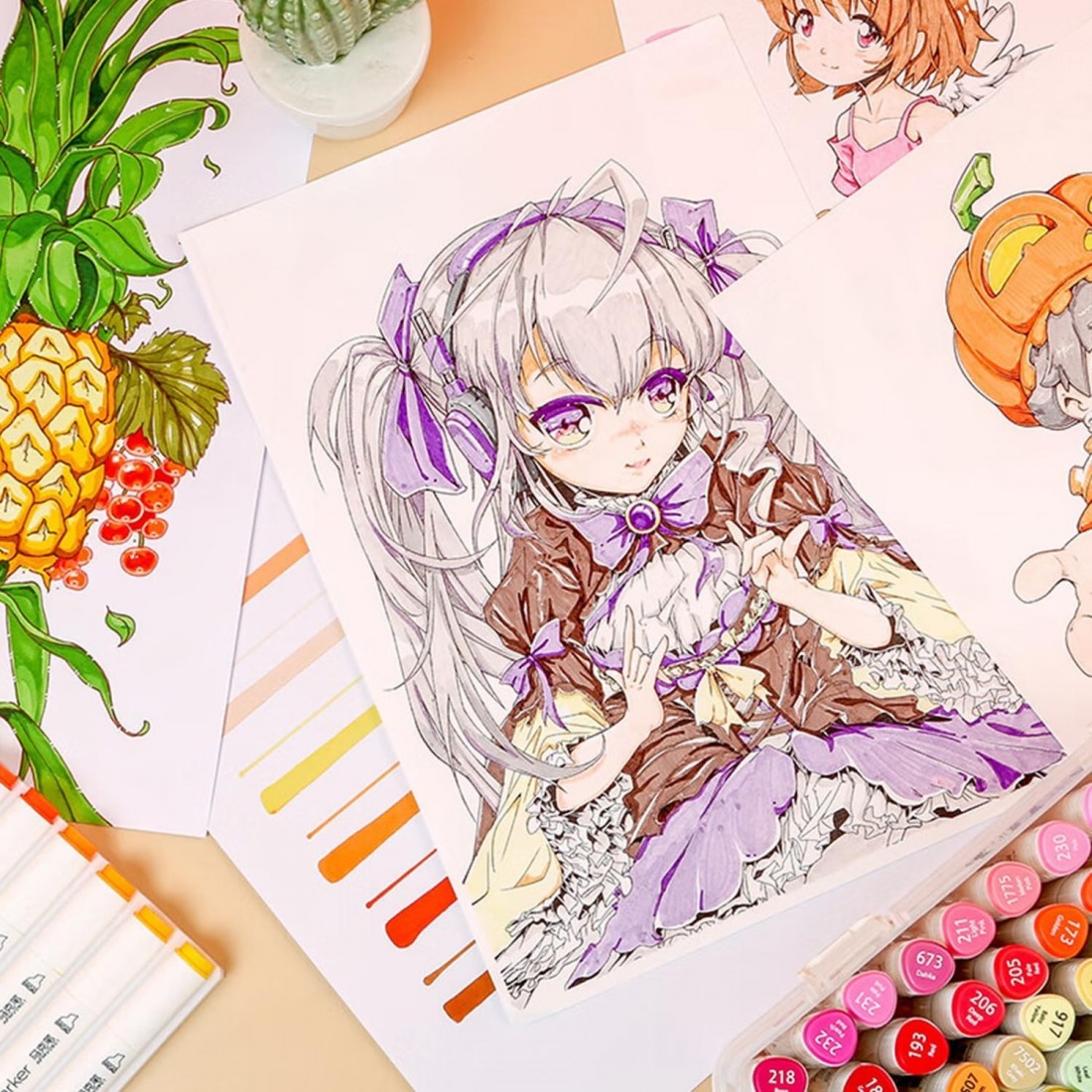 Σετ Μαρκαδόροι Εικονογράφησης με Διπλή Μύτη 36 χρωμάτων APMV0902 M&G