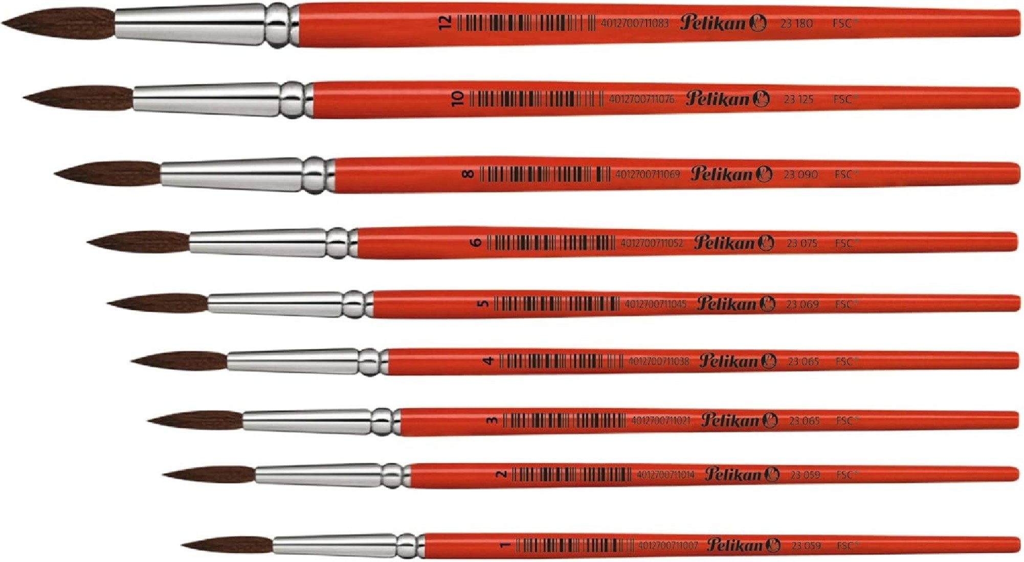 Pelikan Στρογγυλό Πινέλο Ζωγραφικής Νο 23 size 8, Βερνικωμένο