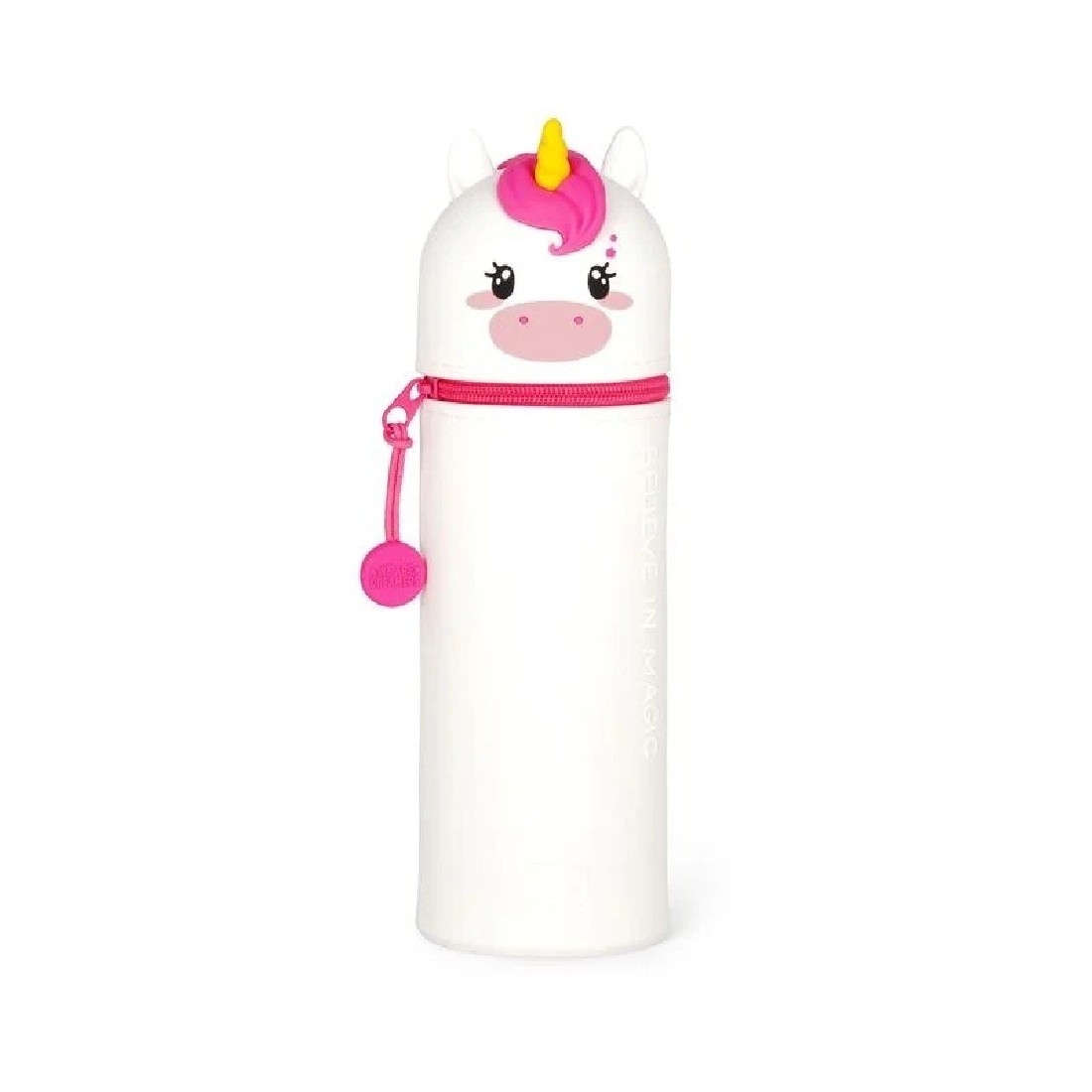 2 in 1 Soft Silicone Pencil Case - Kawaii Unicorn Legami