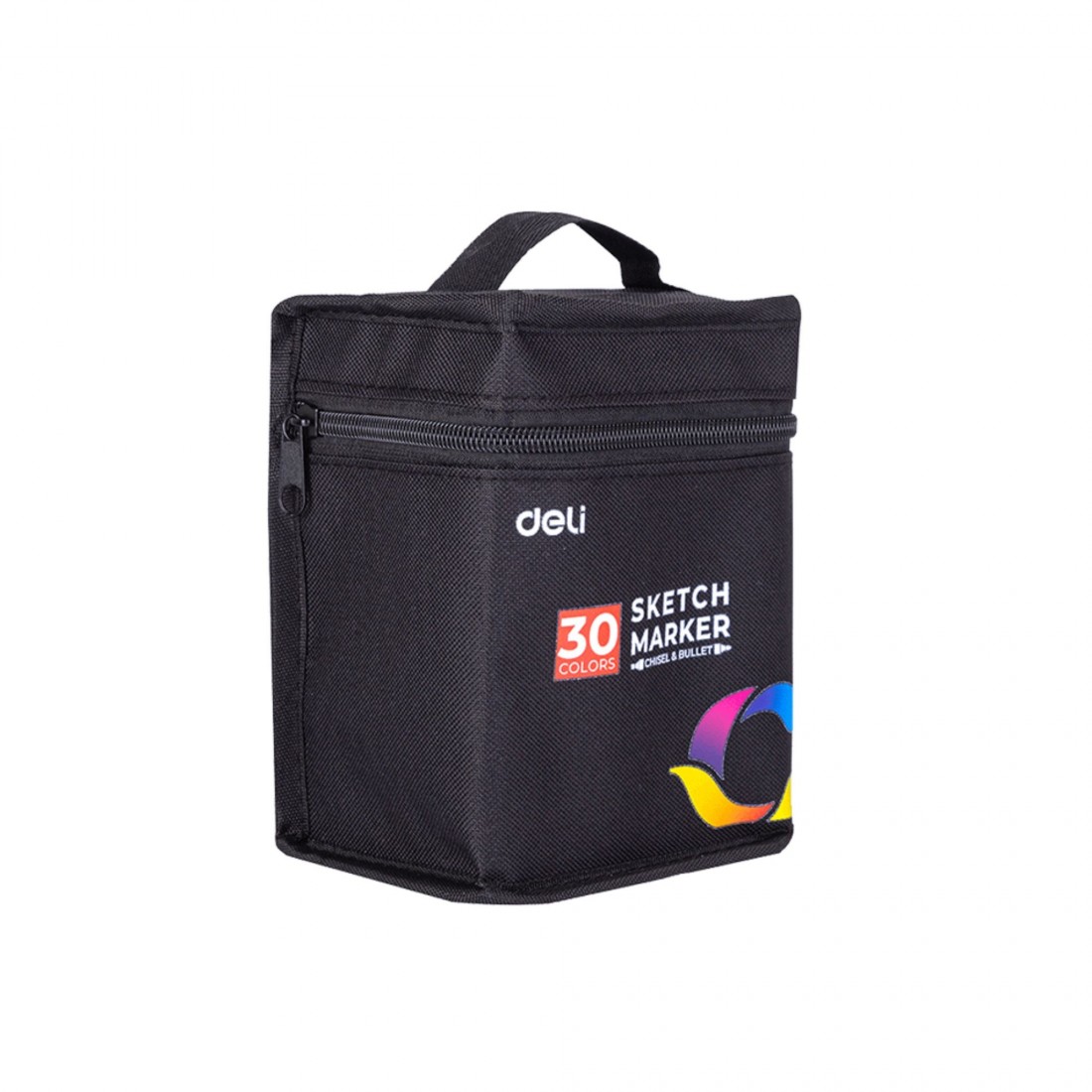 Μαρκαδόροι Οινοπνεύματος για Σχέδιο με Διπλή Μύτη 30 Χρωμάτων 70806-30 Deli