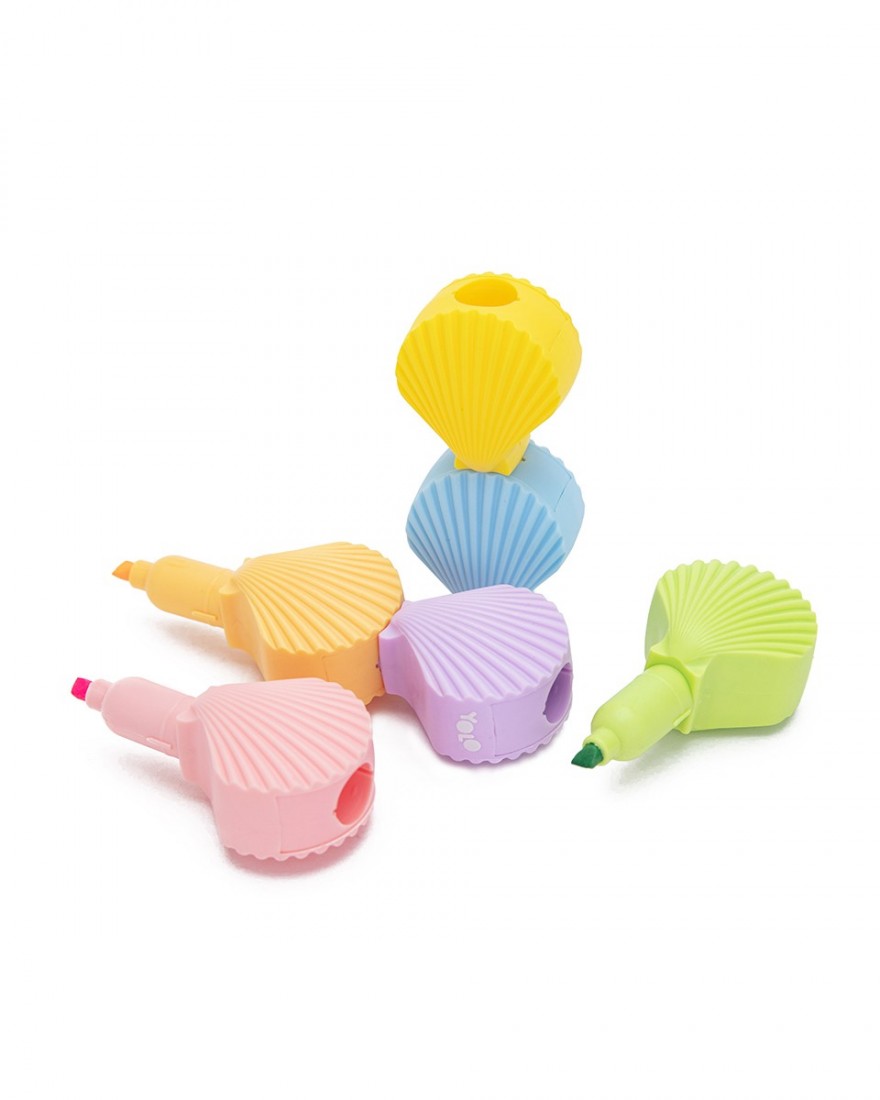 Μαρκαδόροι υπογράμμισης 6τμχ. Κοχύλια 90915 Yolo