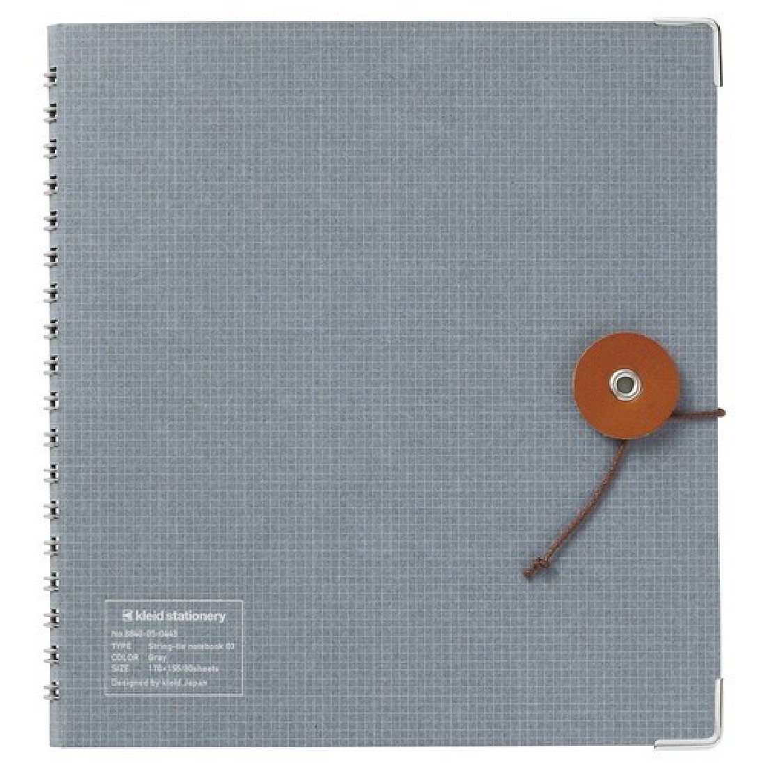 Kleid String - Tie Rood Notebook Gray Square Grid 17x15.5cm, 8840-05