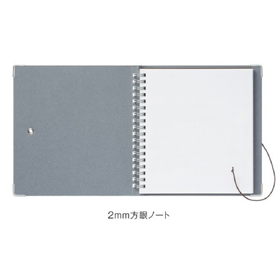 Kleid String - Tie Rood Notebook Gray Square Grid 17x15.5cm, 8840-05
