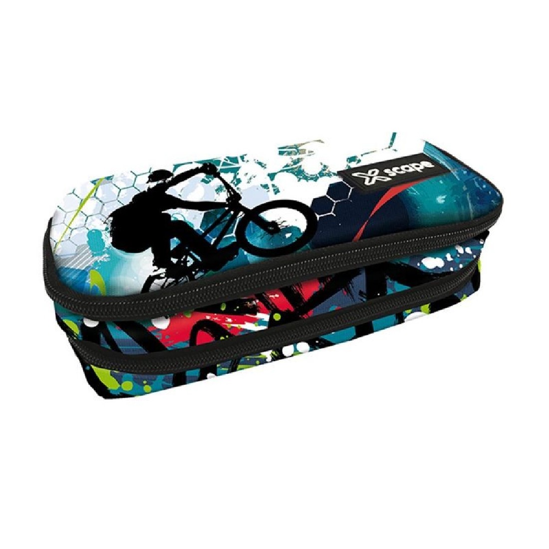 Κασετίνα διπλό φερμουάρ οβάλ Ποδήλατο Xscape 259340 Graffiti (2025)