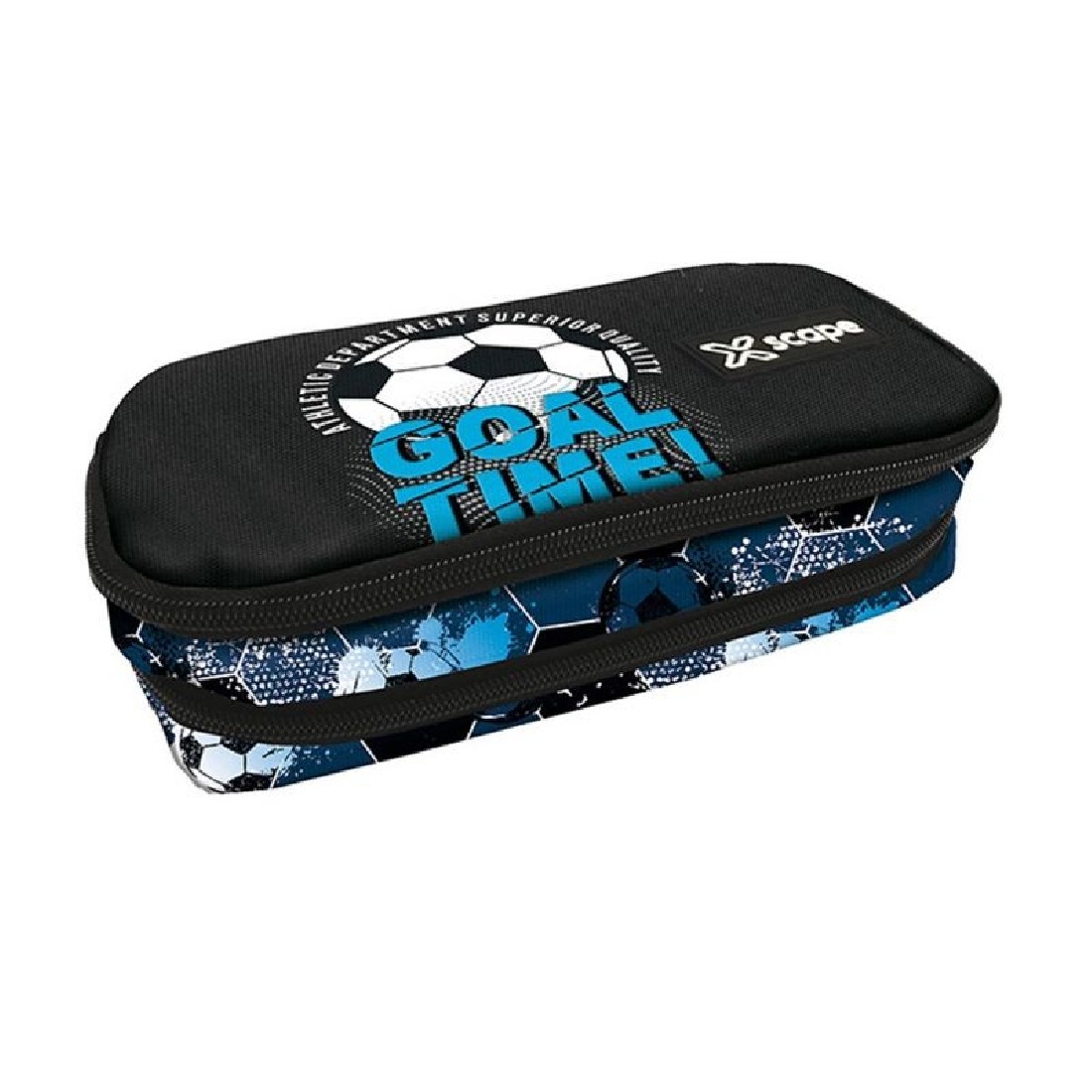 Κασετίνα διπλό φερμουάρ οβάλ Ποδόσφαιρο Xscape 259347 Graffiti (2025)