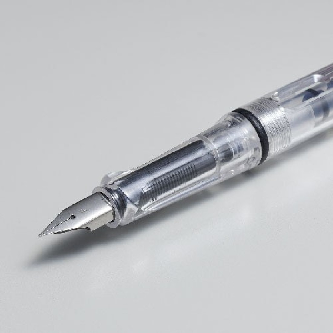 WAB-6633 clear fountain pen with converter