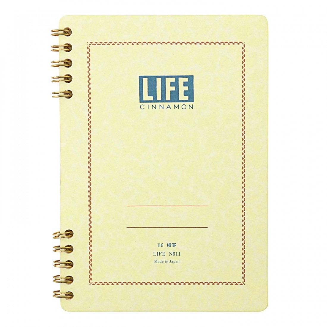 Life Notebook Cinnamon B6 Ruled, 120 pages, N611