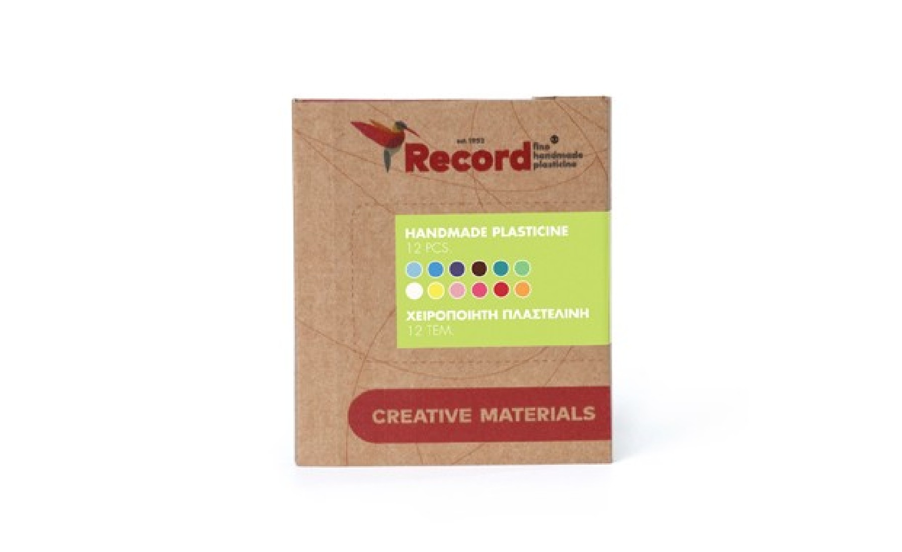 Χειροποίητη Πλαστελίνη Mini σε κασετίνα 12χ23gr (REX-088) Record