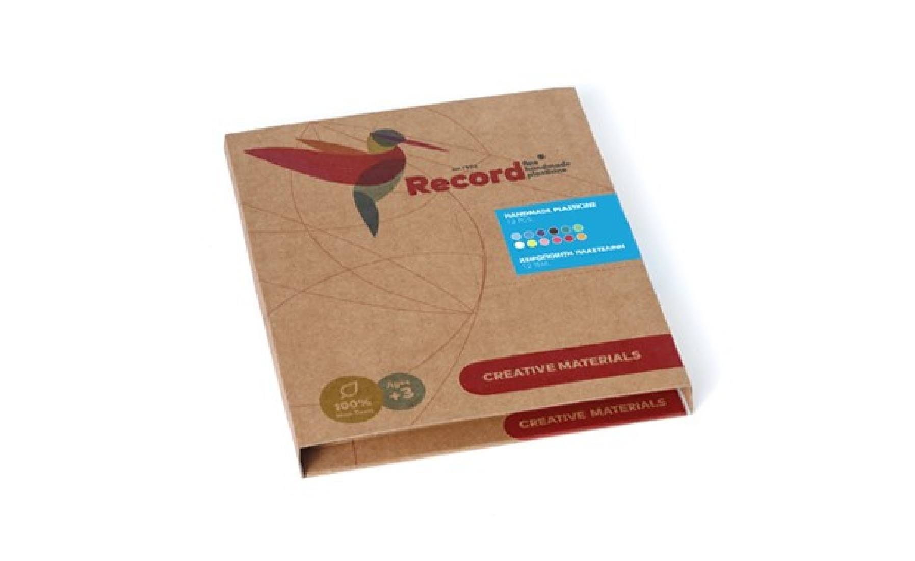 Χειροποίητη Πλαστελίνη Maxi σε κασετίνα 12x70gr(REX-098)Record