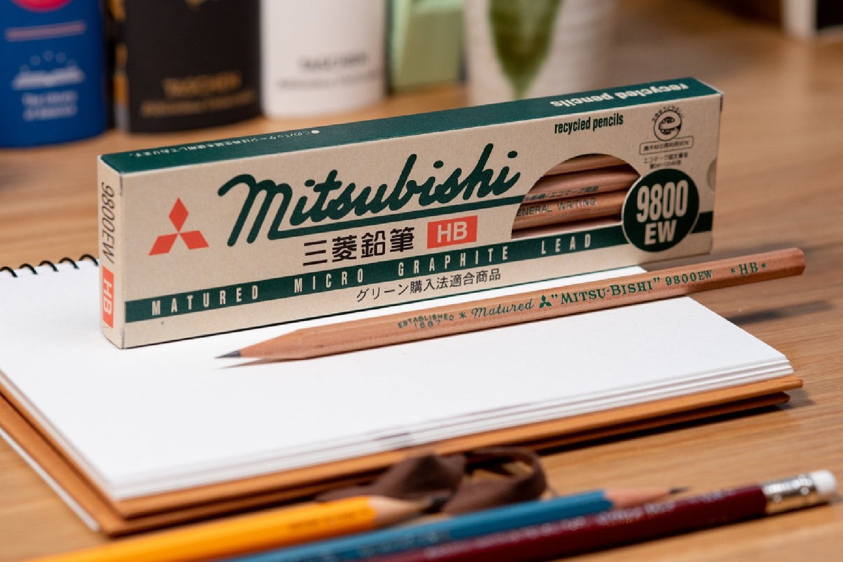 Mitsubishi Pencil 9800EW Eco-friendly Recycled Pencils Pack of 12