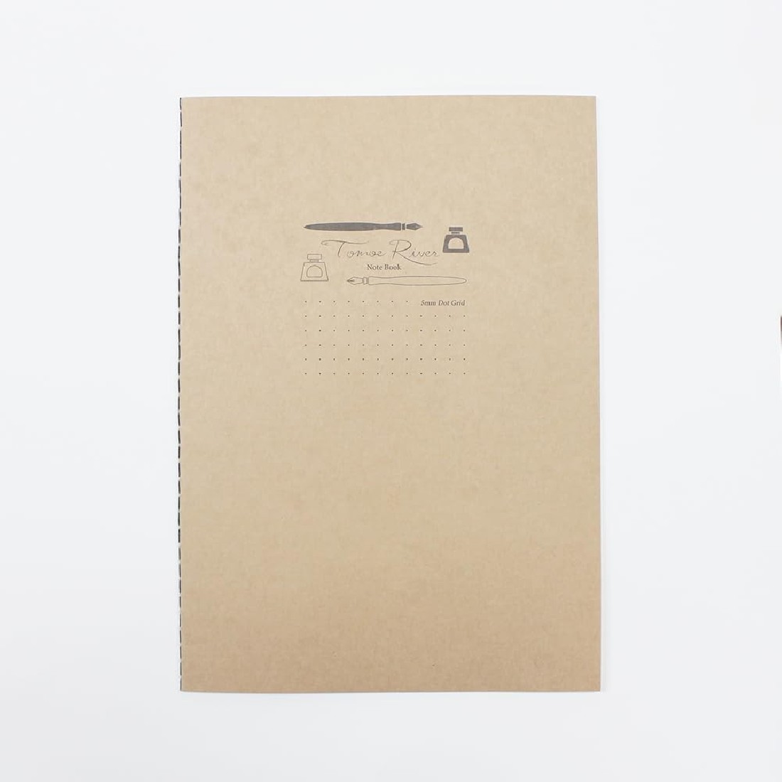 Tomoe River FP 52gsm Economy Notebook by Sanzen 14 x 21 cm (A5 Size), 5 mm Dots, White, 64 Pages (32 Sheets),  (SRS-A5M-DW)