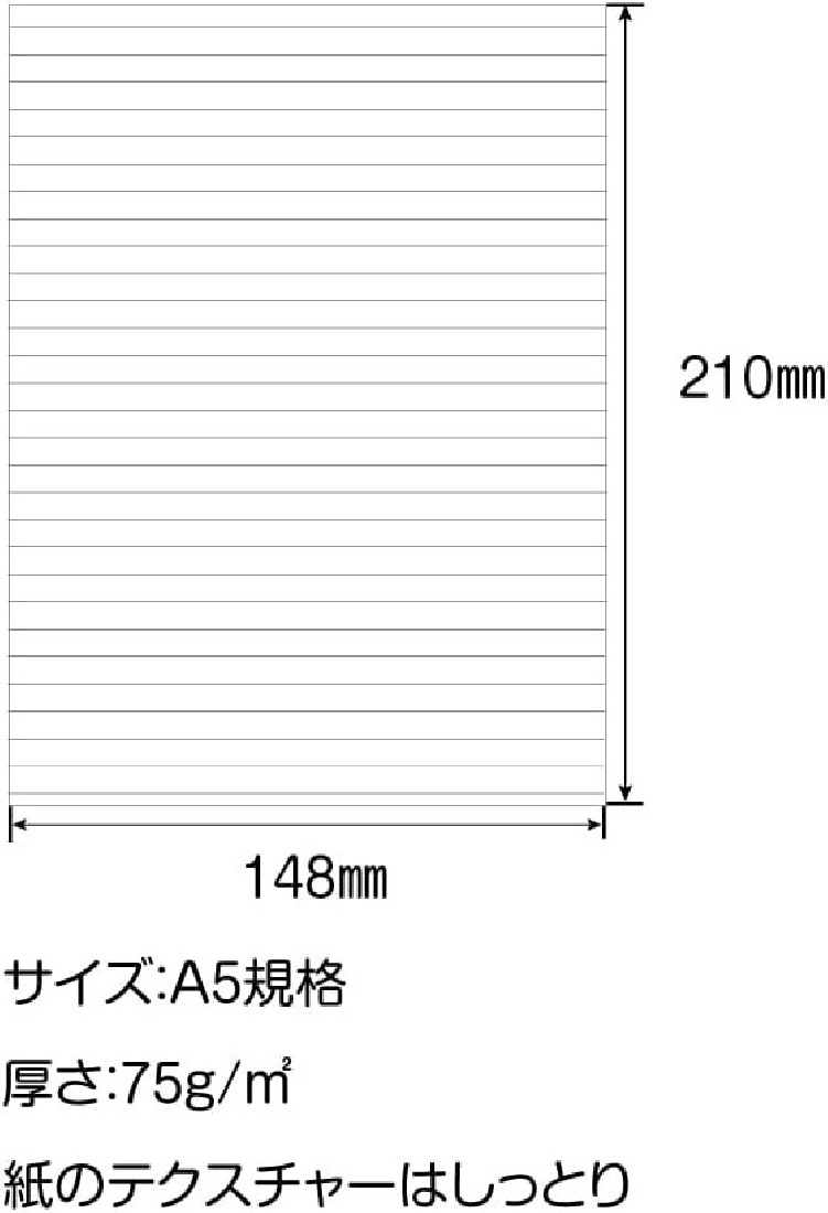 iroful 75 gsm Loose Sheet, 5.85 x 8.27, 100 Sheets/Pack, 7mm Ruled, Portrait, White, 1 pack (PI-A5P-YWT)