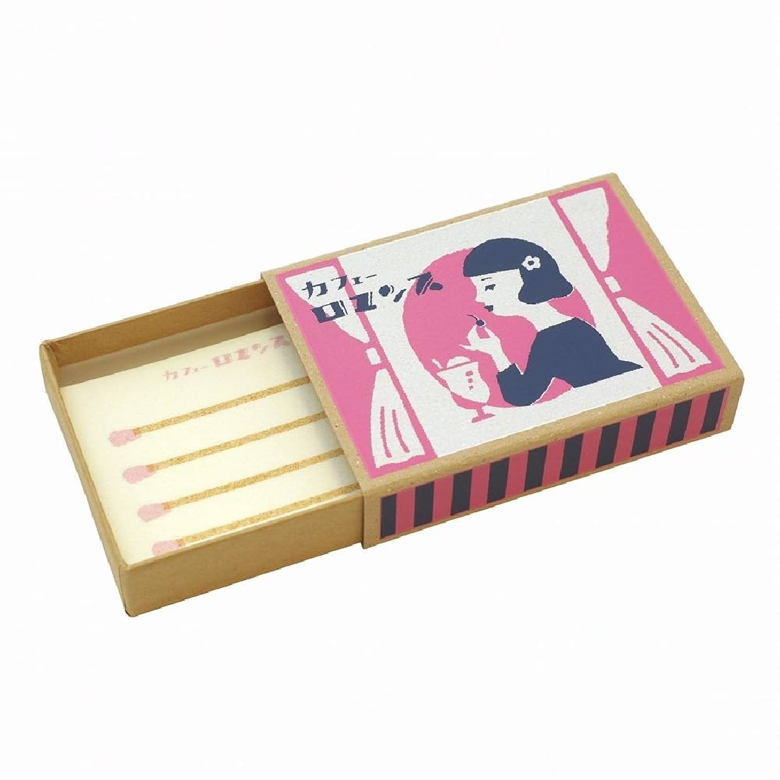 Retro Diary Matchbox Memo (Girl at Cafe) LM162