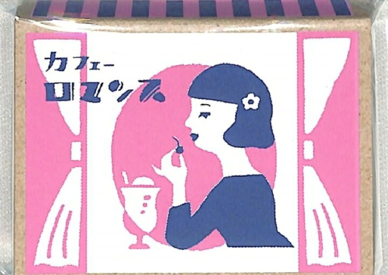 Retro Diary Matchbox Memo (Girl at Cafe) LM162